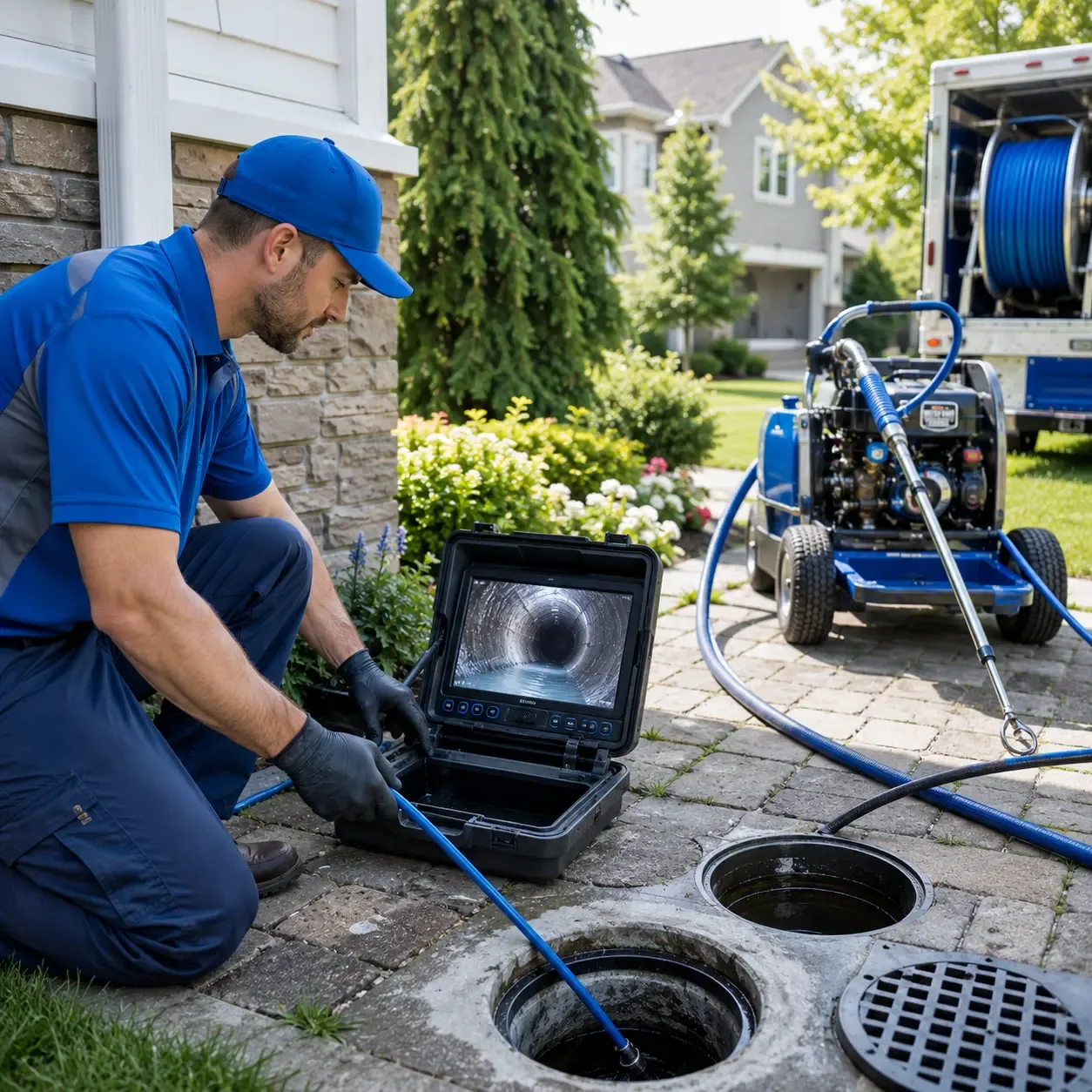 Outdoor drain cleaning professionals serving Stoughton, MA