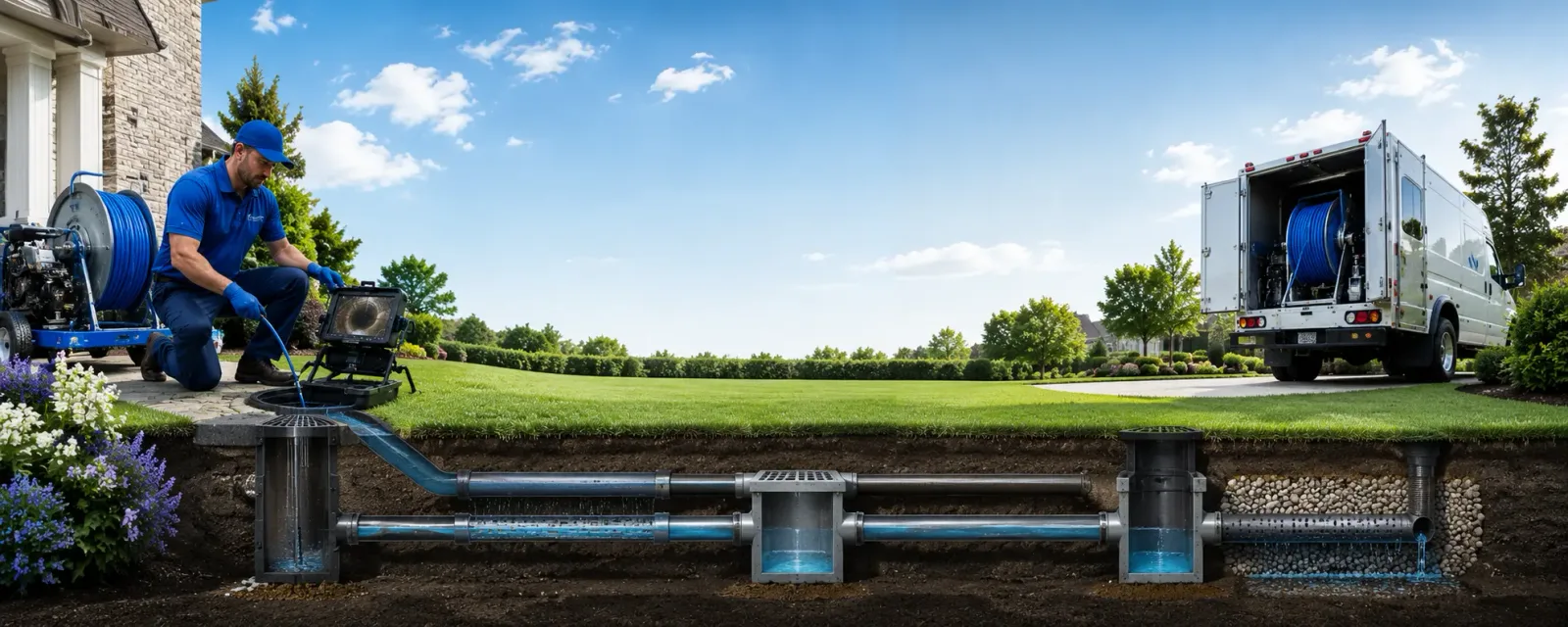 Outdoor drain cleaning information for Stoughton, MA